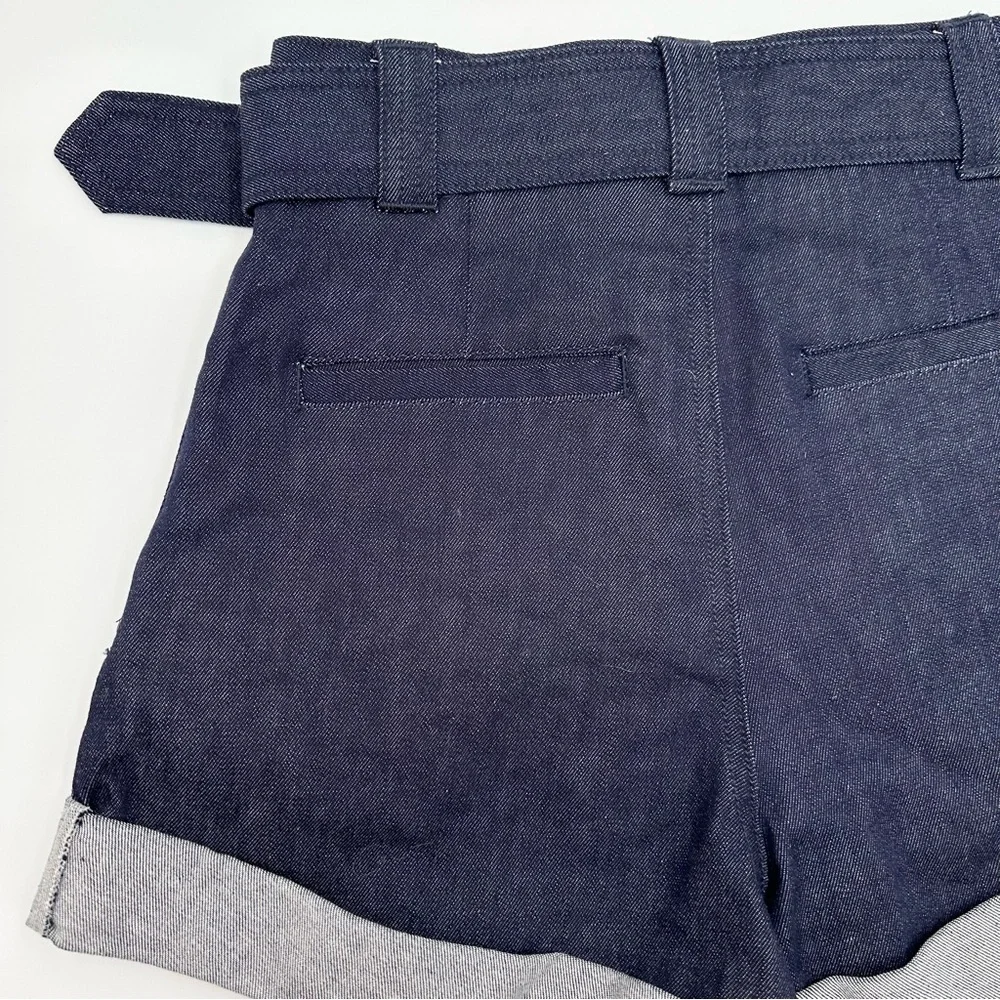 Generation Love Erina Sheen Denim Cuffed Shorts